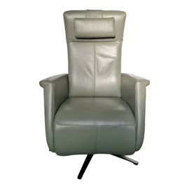 Tweedehands sta-op stoel Varese,  Leder Veneto in kleur Eucalyptus - 16834818