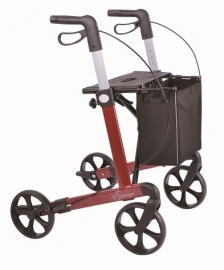 Lichtgewicht rollator Server van 6,7 kg voor een lengte van 1.35 tot 1.70 meter