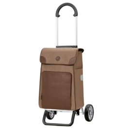 Zeer lichte boodschappenwagen van aluminium, Scala Shopper Plus Elik bruin
