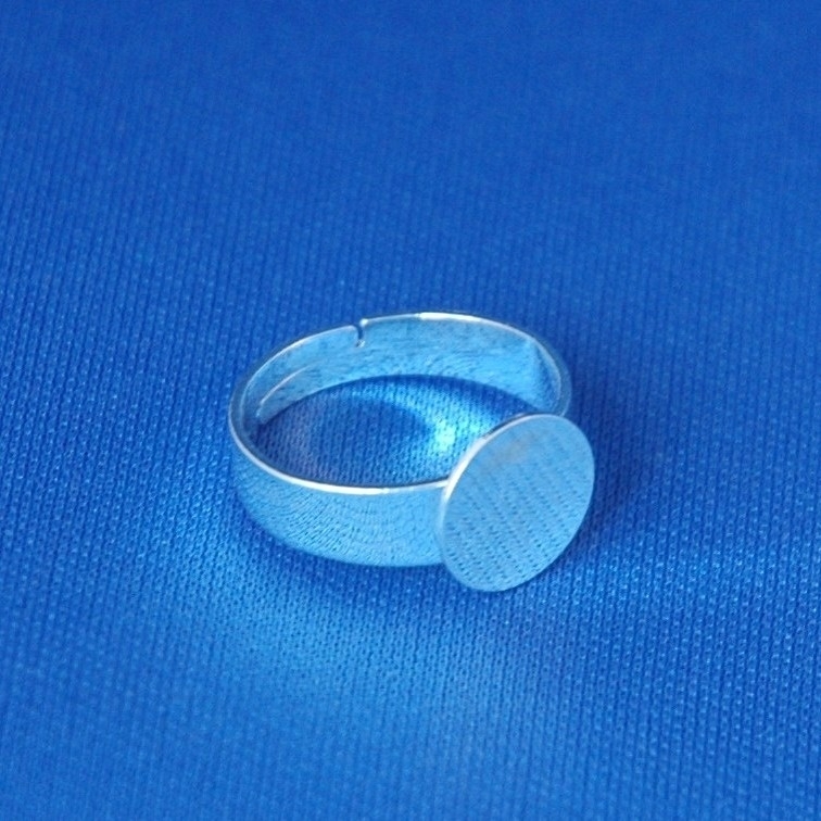 Strakke ring (zilver/koper/zwart)