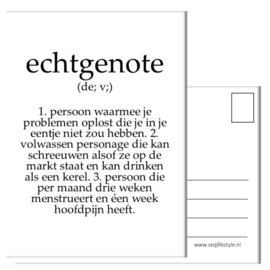 A6 KAART: ECHTGENOTE - SARCASTISCH