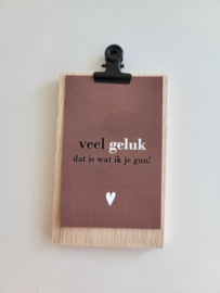 Veel geluk