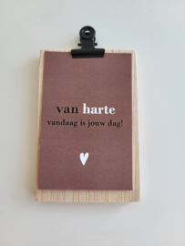 Van harte