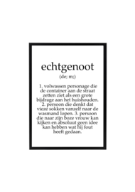 ECHTGENOOT SARCASTISCH