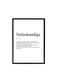 VERLOSKUNDIGE