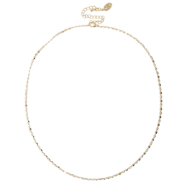 ONE DAY charity necklace cloud white (14k geelgoud  of  witgoud)