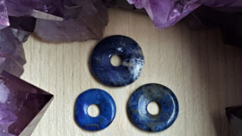 Lapis Lazuli donut edelsteenhanger 2 - 2,5cm