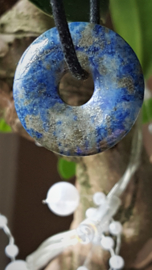 Lapis Lazuli donut edelsteenhanger 2 - 2,5cm