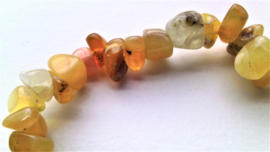 Opaal geel splitarmband (bijzonder mooi)