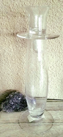 Kandelaar glas ( twee delen ) 25cm