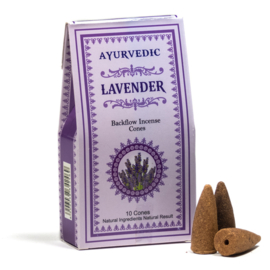 Ayurvedische Lavendel backflow kegeltjes (10 stuks)