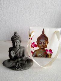 Decoratie boeddha in tasje van hardsteen