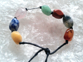 Chakra armband met echte edelstenen