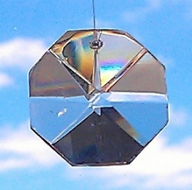 Feng Shui zuiver kristal octagon 3,2cm
