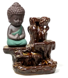 Backflow waterval wierookbrander kleine Boeddha