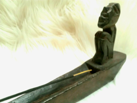 Vintage wierookhouder kano Afrika(41cm)-1
