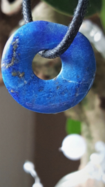 Lapis Lazuli donut edelsteenhanger 2 - 2,5cm