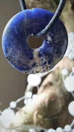 Lapis Lazuli donut edelsteenhanger 2 - 2,5cm