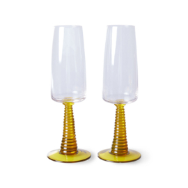 Swirl Champagne glazen (set van 2 ) AGL4497 HKLiving