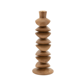 Candle holder Kasane small - brown