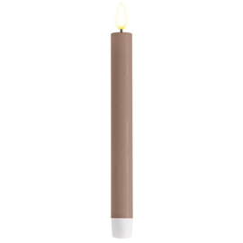 Rose LED Dinner Candle D: 2,2 * 24 cm (2 pcs.) (9,5 inch) RF-0443