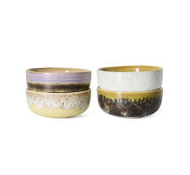 70s ceramics: tapas bowls sweet, set of 4 KST0284
