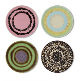 70s ceramics: coasters final touch, set of 4 KST0282