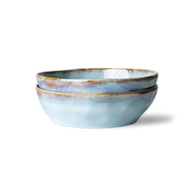 70s ceramics: pasta bowls, lagune (set of 2) HK Living 7066