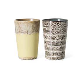 70s ceramics: tea mugs dolce, set of 2 KST0264