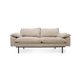 Retro Sofa Waver Cream 2 zits HK Living