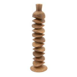 Candle holder Kasane large - brown