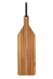 Houten serveerplank Lievelings 18x60cm naturel ZUSSS