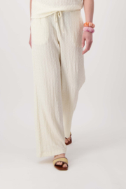 Broek van crinkle stof off white ZUSSS