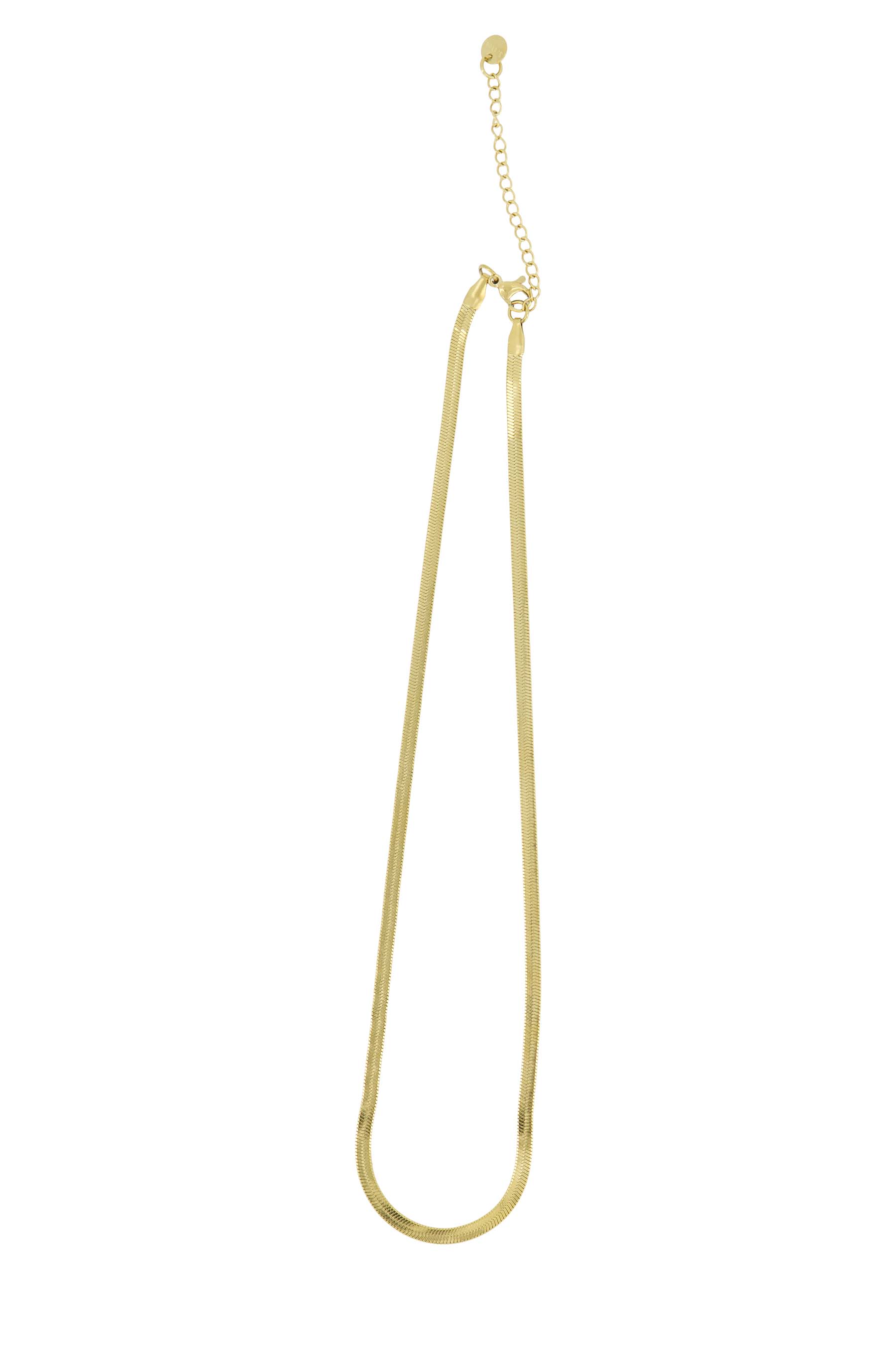 platte ketting met visgraat structuur ZUSSS