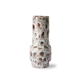 ceramic retro vase lava white HK Living