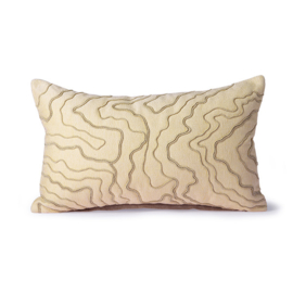 cream cushion with stitched lines (30x50) HK Living