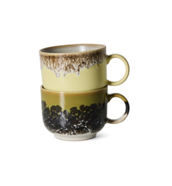 70s ceramics: tea cups cravings, set of 2 KST0267
