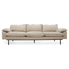 Retro Sofa Waver Cream 4 zits HK Living