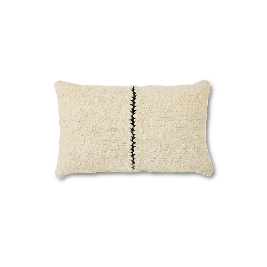 Natural wool striped cushion HK Living