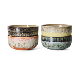 70s ceramics: dessert bowls grand, set of 4 KST0289