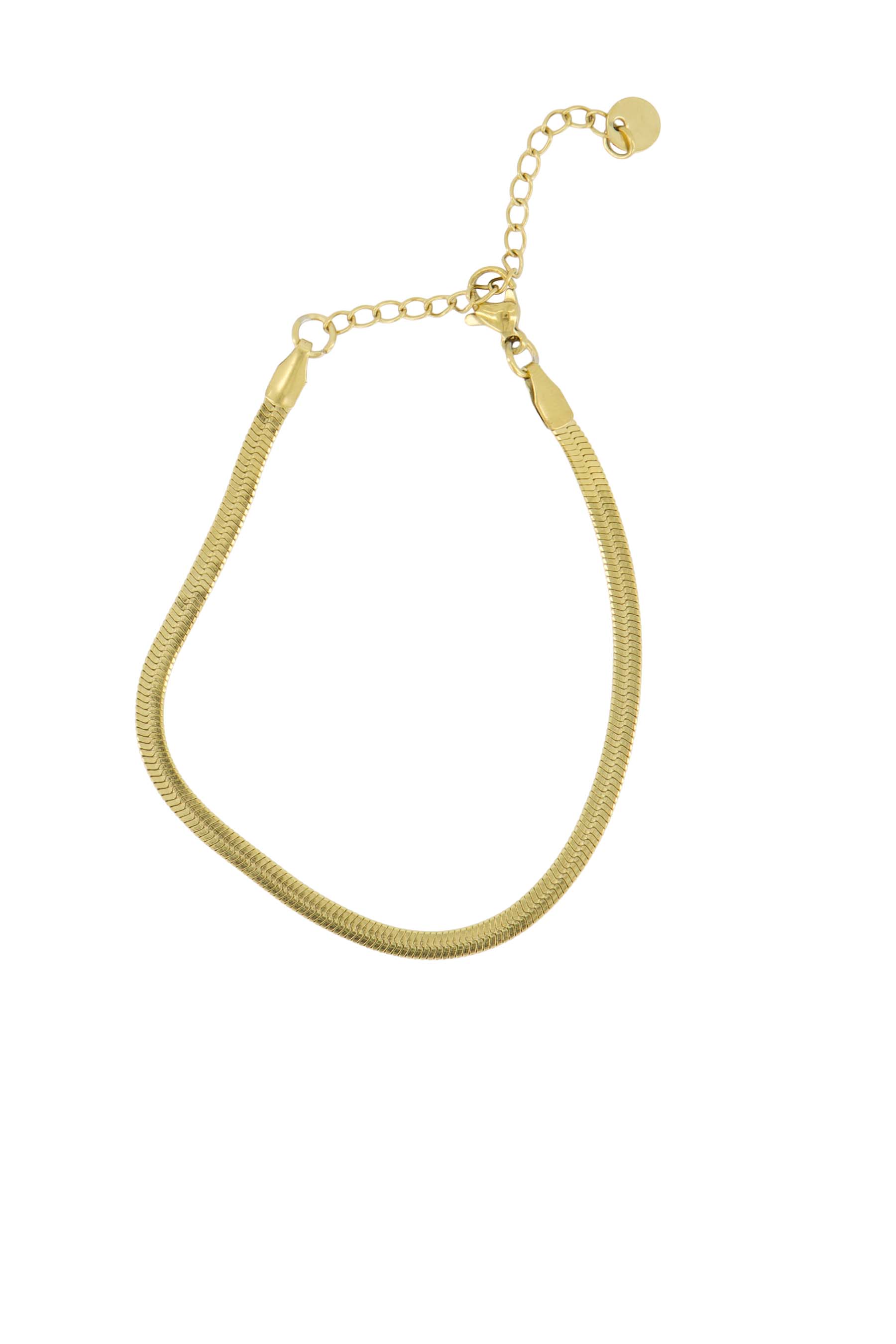 platte armband met visgraat structuur ZUSSS