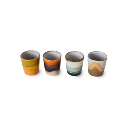 70S CERAMICS: EGG CUPS, GRANITE (SET OF 4)