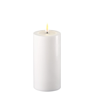 White LED Candle D: 7,5 * 15 cm