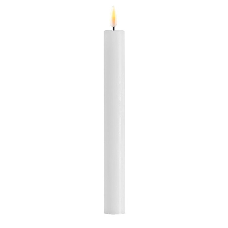 Cream LED Dinner Candle D: 2 * 24 cm (2 pcs.)