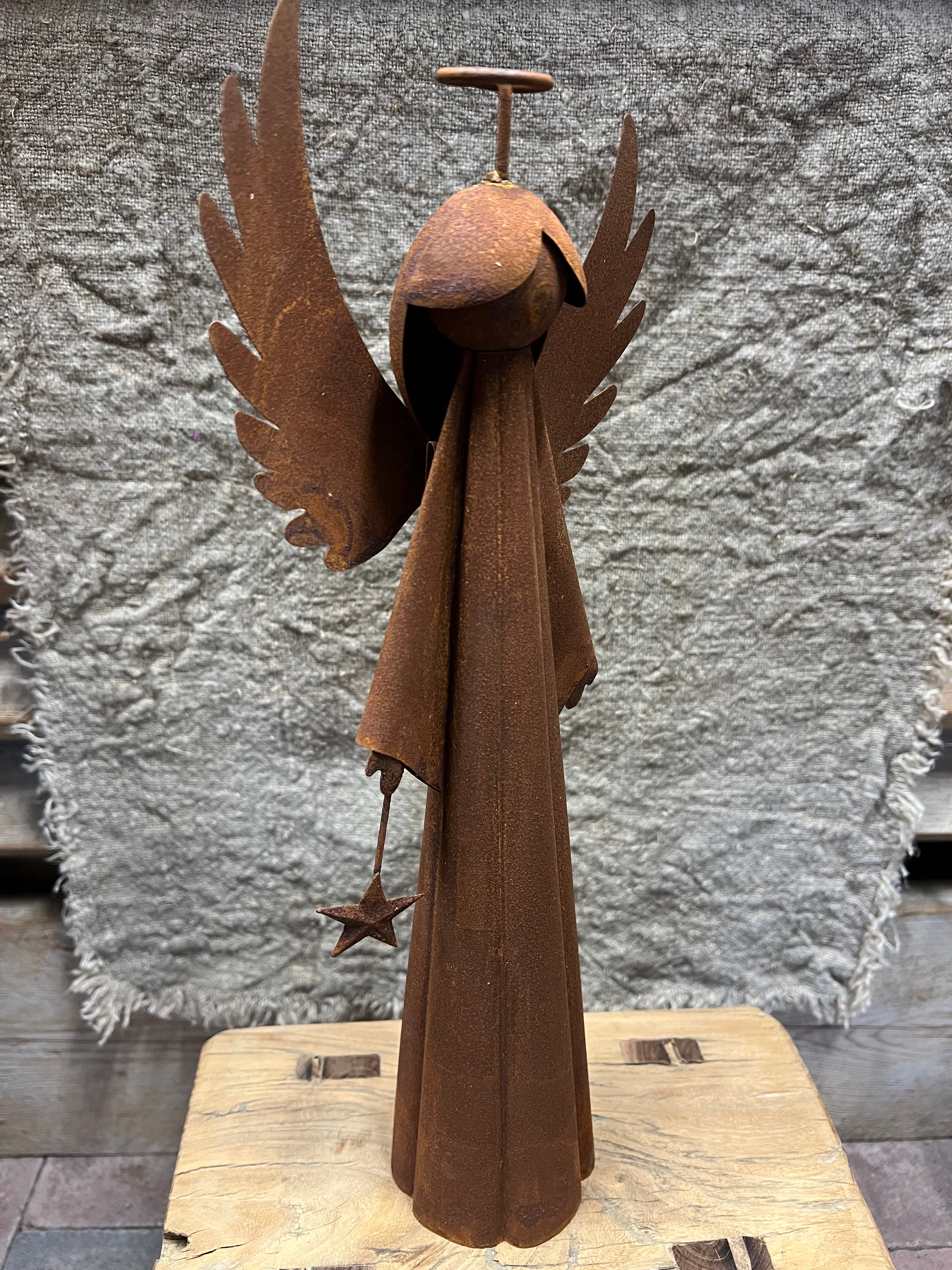 Rusty brown Angel S > 16x9xh38cm