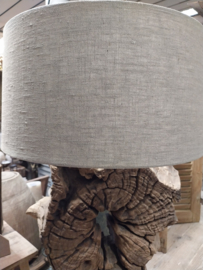 Lampvoet (uniek) teakhout h 65 cm