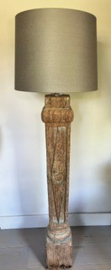 Pilaster vloerlamp-voet (oud & uniek ) h 120 cm