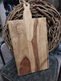 Oud houten snij-/ serveerplank  47/37x22cm > A