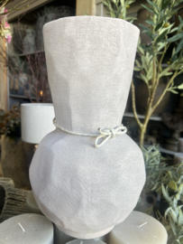 DK  Lisboa White Vase Curved Ø 20 x h 33 cm