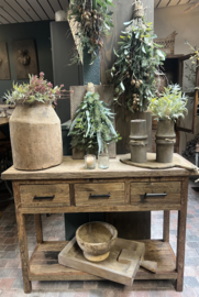 Sidetable Be Uniq > Truckwood met onder plateau 115 cm
